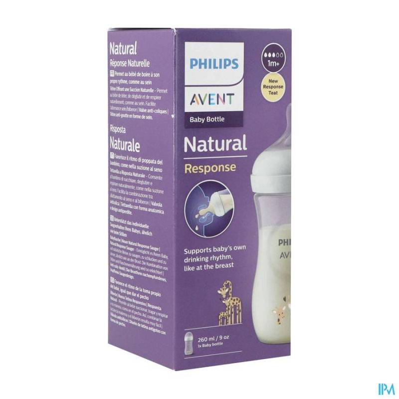 PHIIPS AVENT NATURAL 3.0 ZUIGFLES GIRAF 260ML