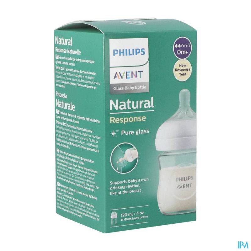 PHIIPS AVENT NATURAL 3.0 ZUIGFLES GLAS 120ML