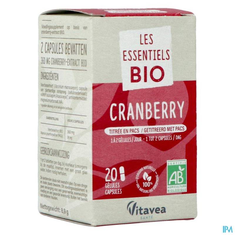 VITAVEA CRANBERRY BIO CAPS 20