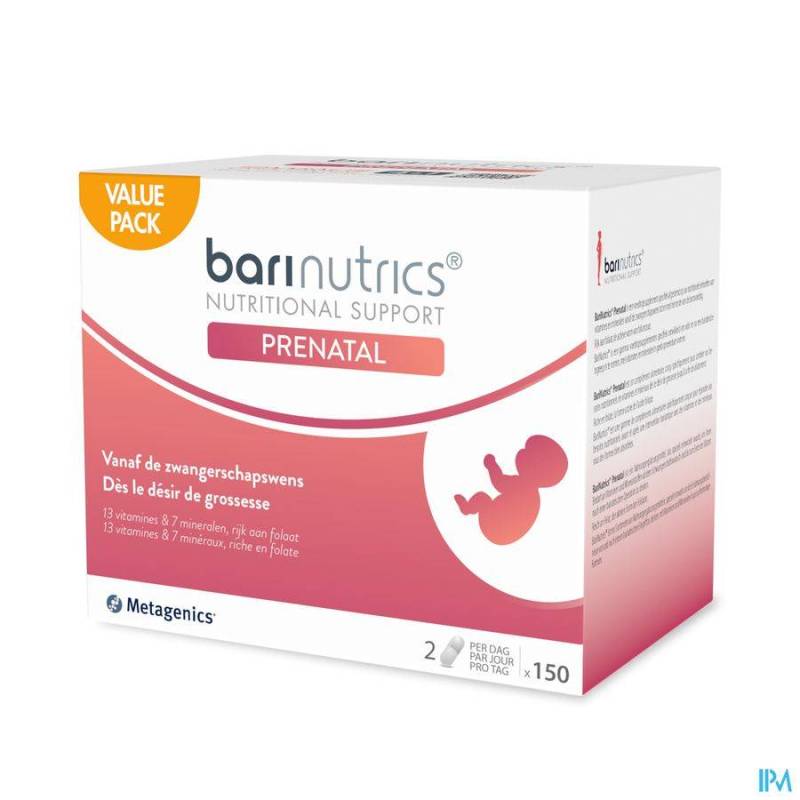 BARINUTRICS PRENATAL CAPS 150 METAGENICS