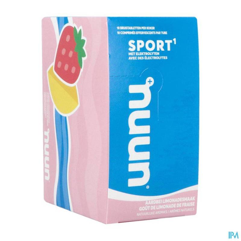 NUUN SPORT AARDBEILIMONADESMAAK BRUIS TABL 10