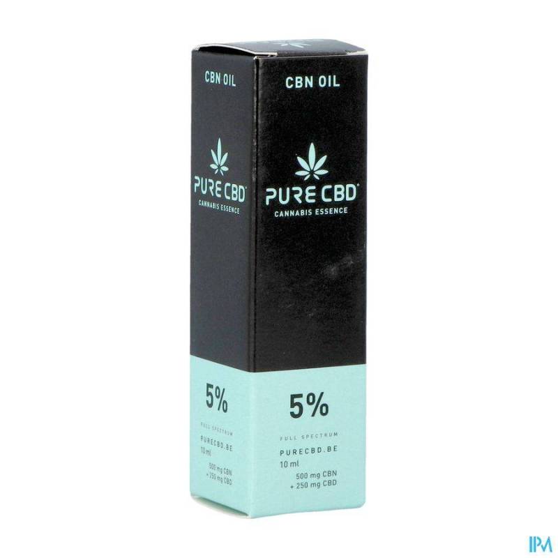 PURE CBD 250MG CBN 500MG OIL FULL SPECTRUM 5% 10ML