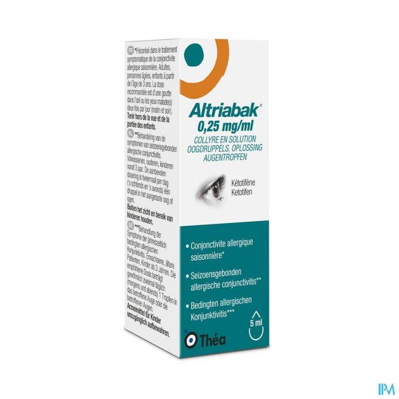 ALTRIABAK 0,25MG/ML GUTT OCULAIRES FL 5ML