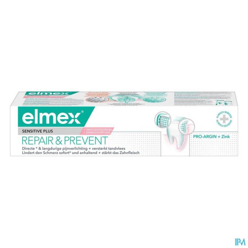 ELMEX DENTIFRICE SENSI.PLUS REPARE&PREV. 75ML NF