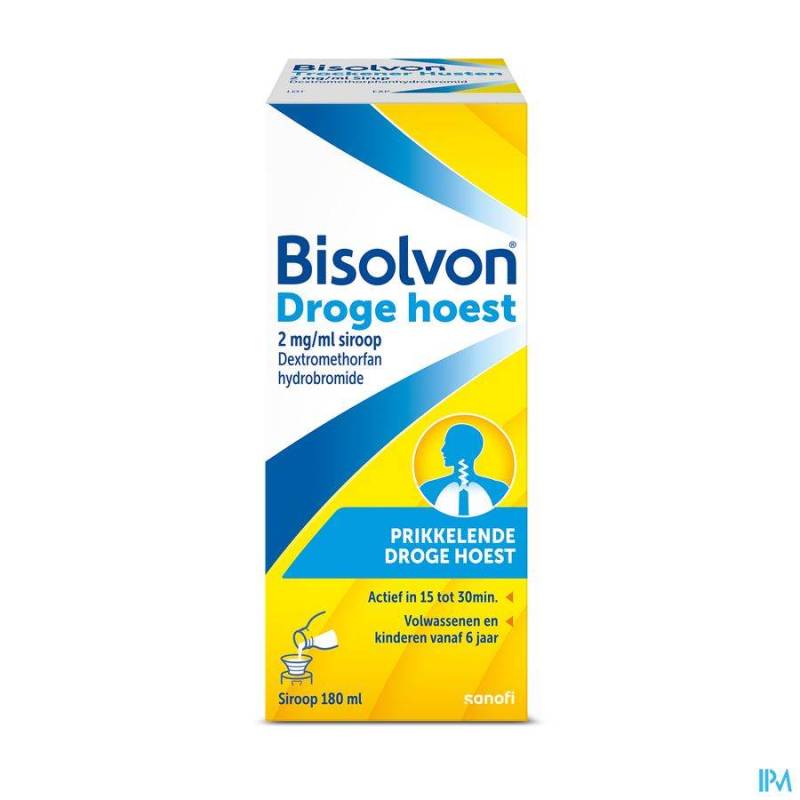 BISOLVON DROGE HOEST 2MG/ML SIROOP 180ML