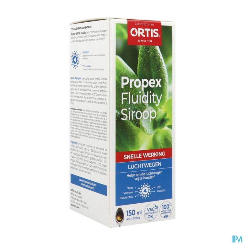 ORTIS PROPEX SIROOP FLUIDITY 150ML