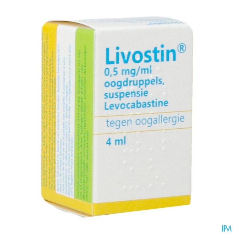 LIVOSTIN PI PHARMA 0,5MG/ML COLLYRE SUSP 4ML PIP