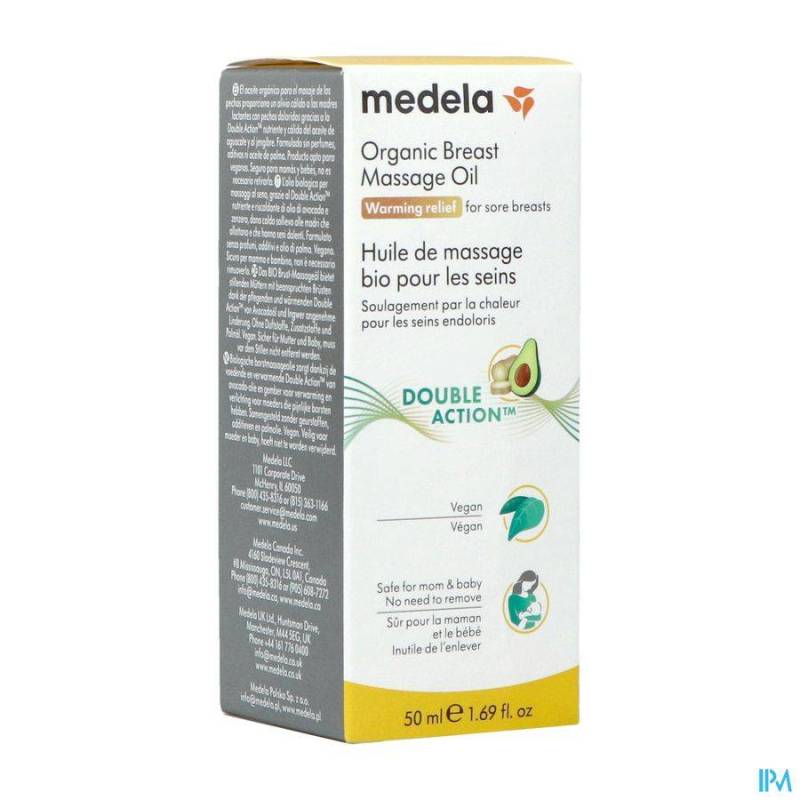 MEDELA BORSTMASSAGEOLIE BIO 50ML