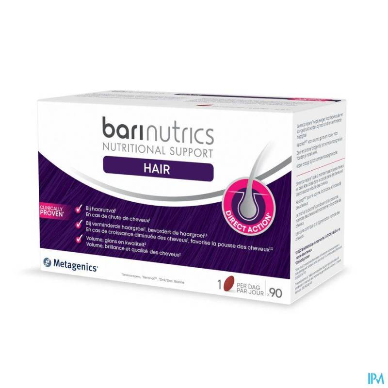 BARINUTRICS HAIR CAPS 90 METAGENICS