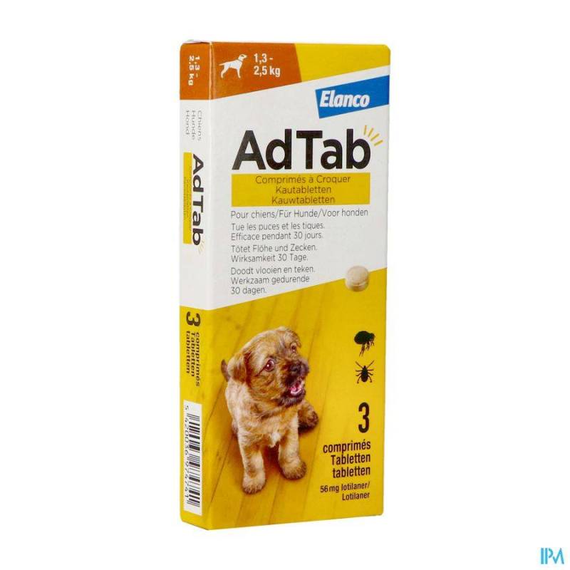 ADTAB 56MG CHIEN 1,3KG-2,5KG COMP A CROQUER 3