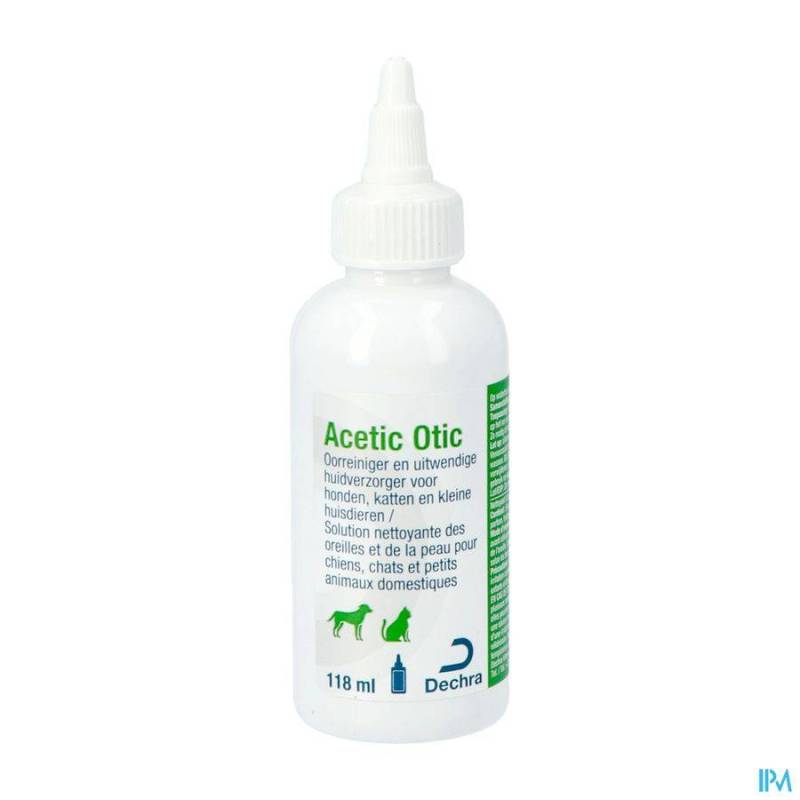 ACETIC OTIC NETTOYAGE OREILLE PEAU 118ML NF