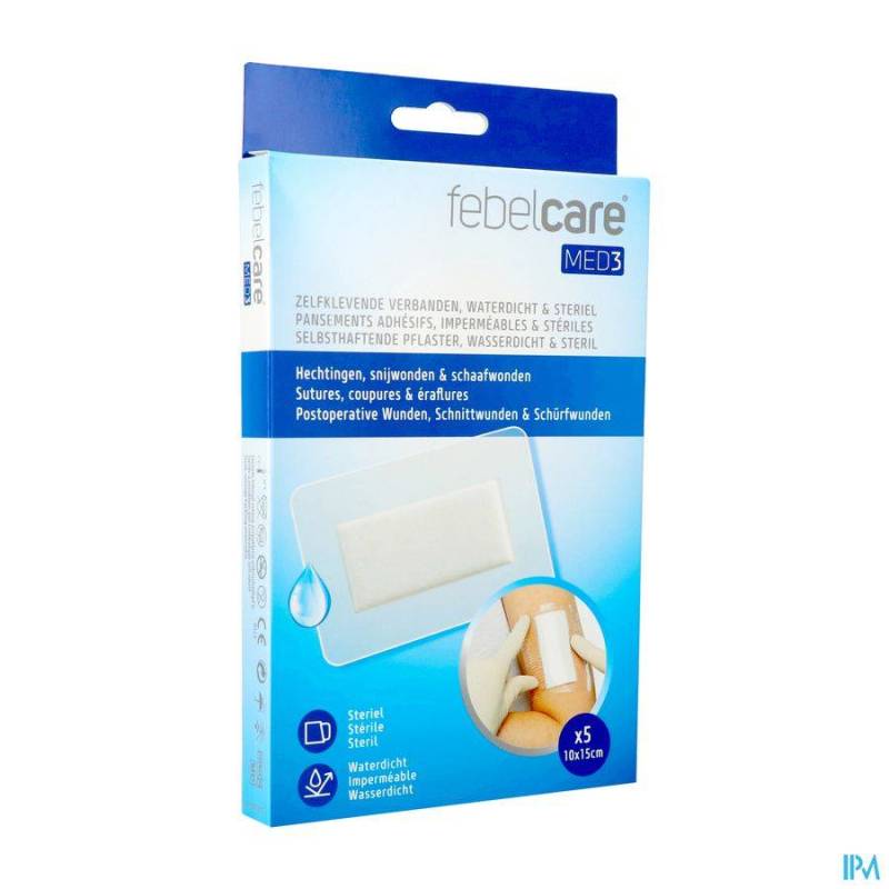 FEBELCARE MED3 PANSEMENT STER ADHES 10X1