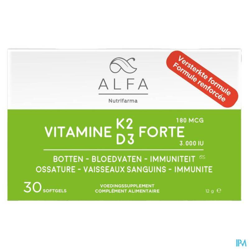 ALFA VITAMINE K2 D3 FORTE SOFTCAPS 30 NF