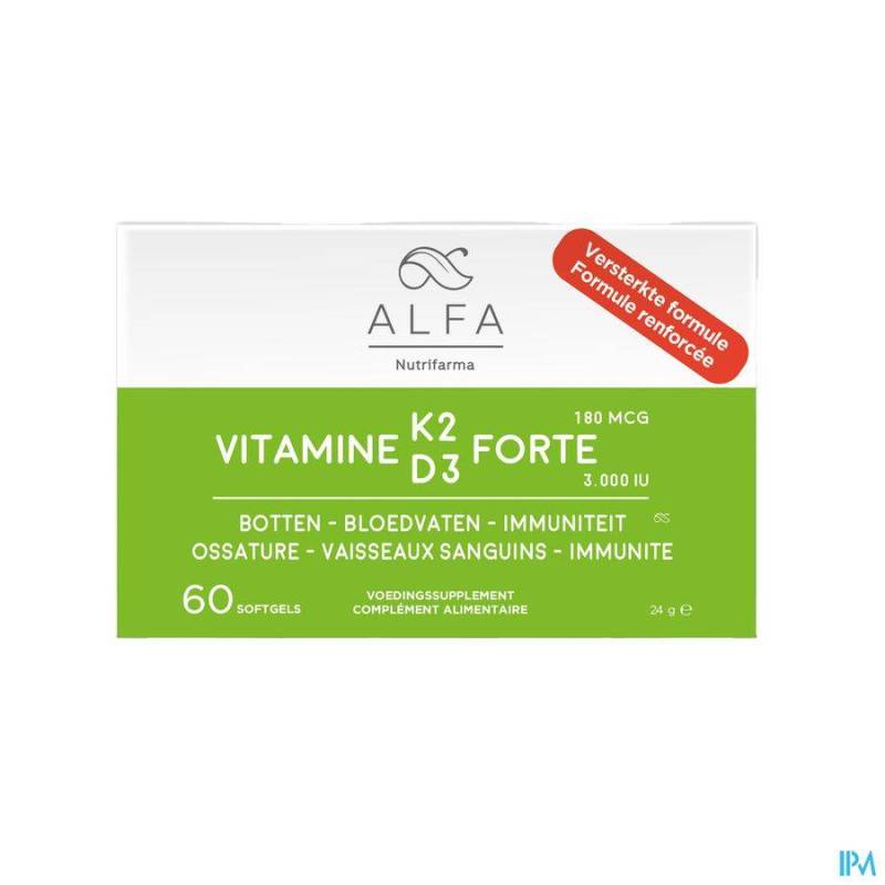 ALFA VITAMINE K2 D3 FORTE SOFTCAPS 60 NF