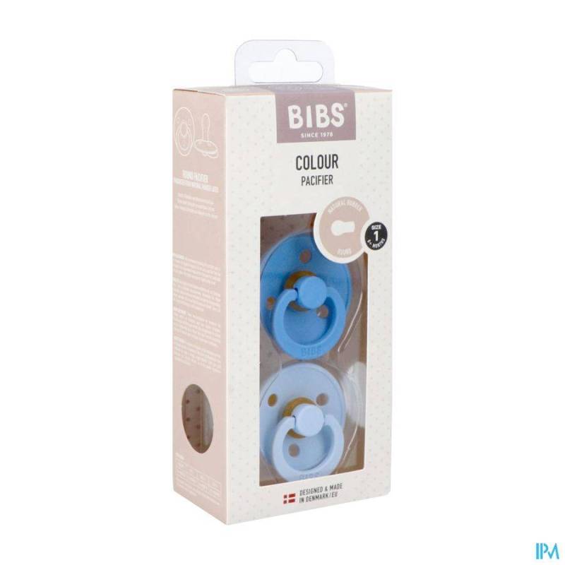 BIBS 1 FOPSPEEN DUO SKY BLUE&BABY BLUE