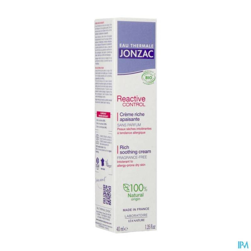 JONZAC REACTIVE CONTROL CREME RICHE 40ML