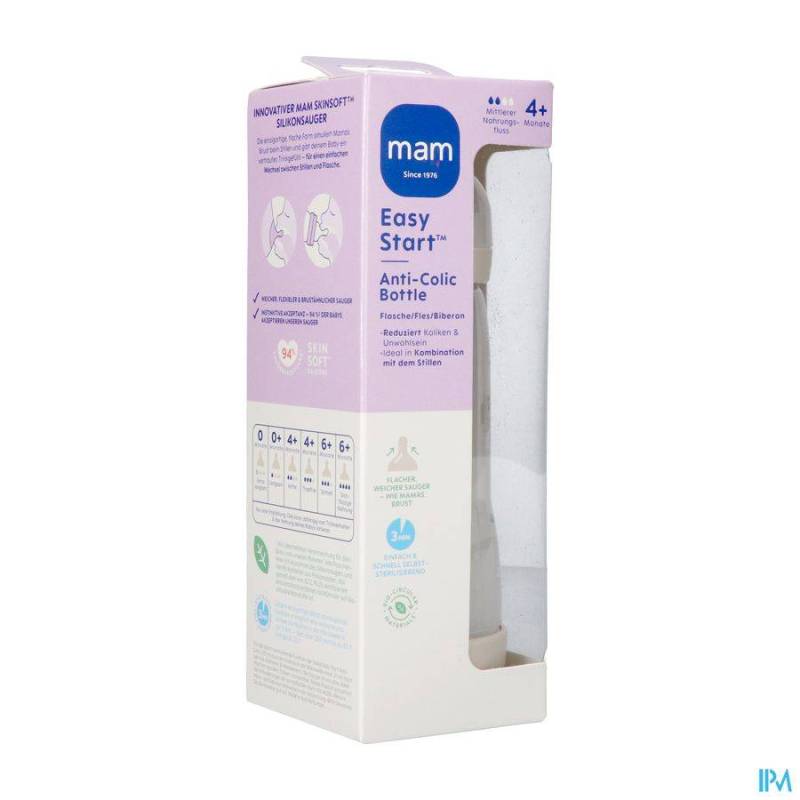 MAM EASY START A/COLIC BIB. BIO MATT UNI 320ML