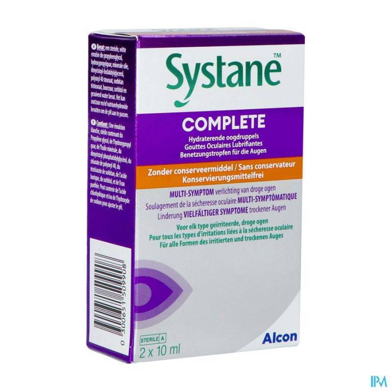 SYSTANE COMPLETE GTT OCUL. S/CONSERV.TWINPK 2X10ML