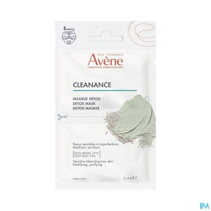 AVENE CLEANANCE DETOX MASKER 6 ML 2 ST