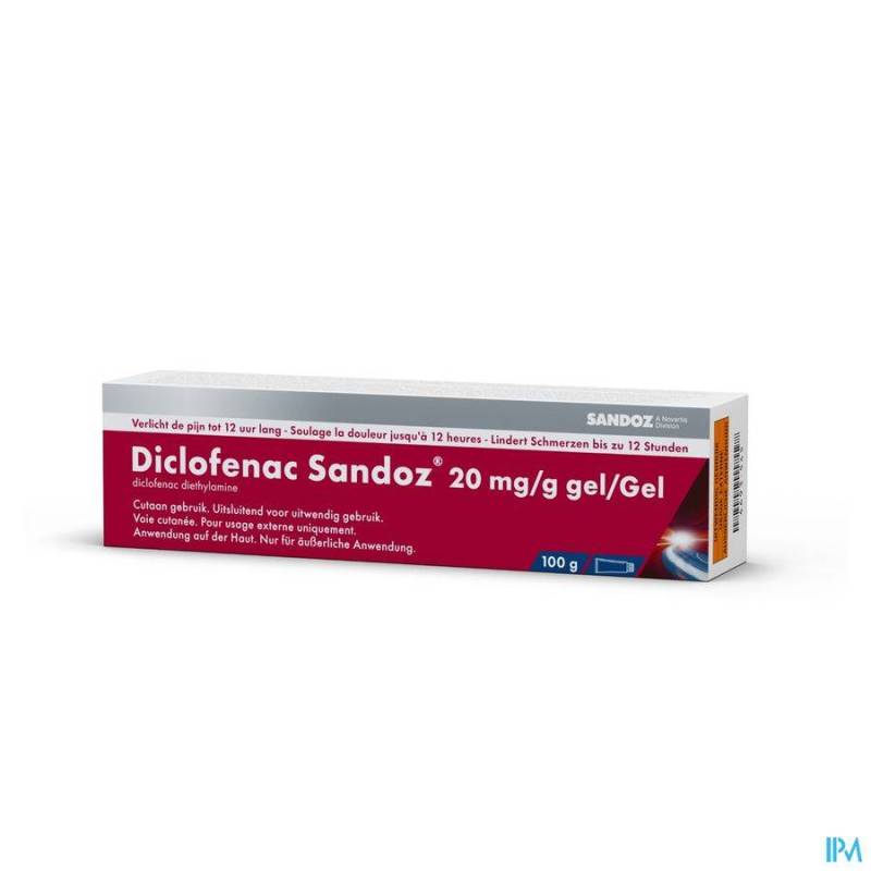 DICLOFENAC DIETHYLAM. SANDOZ 20MG/G 2,32% GEL 100G