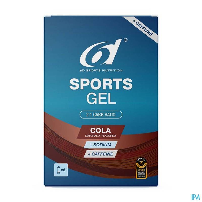 6D SPORTS GEL COLA  CAFFEINE 6X45ML