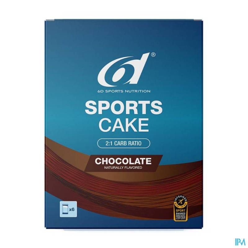 6D SPORTS CAKE CHOCOLATE 6X41G