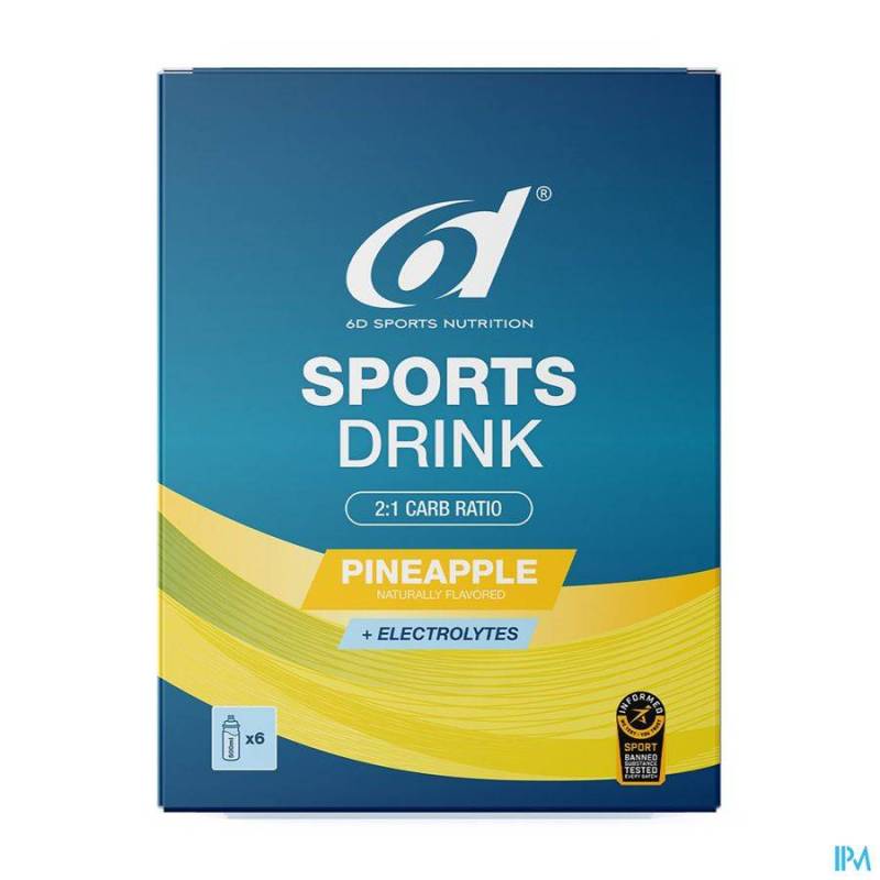 6D SPORTS DRINK PINEAPPLE 6X33G