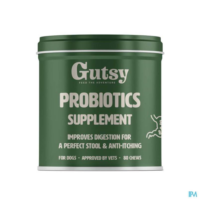 GUTSY PROBIOTICS SUPPLEMENT CHEWS 80