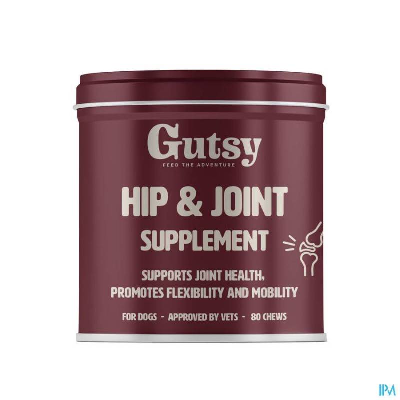 GUTSY HIP & JOINT SUPPLEMENT CHEWS 80