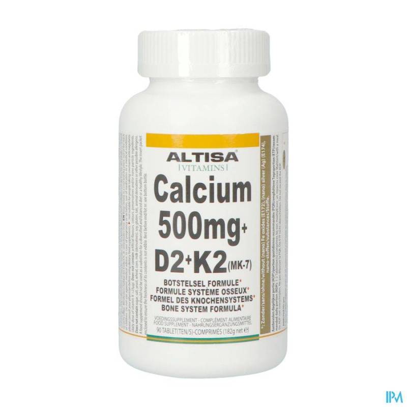 ALTISA CALCIUM 500MG VIT.D2 VIT.K2 POT COMP 90