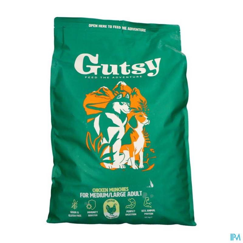 GUTSY CHICKEN MUNCHIES MEDIUM&LARGE ADULT 10KG