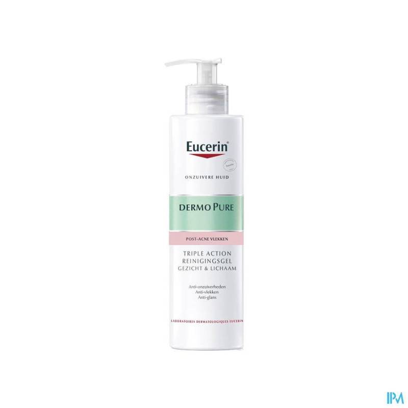 EUCERIN DERMOPURE GEL NETT. TRIPLE ACTION 400ML