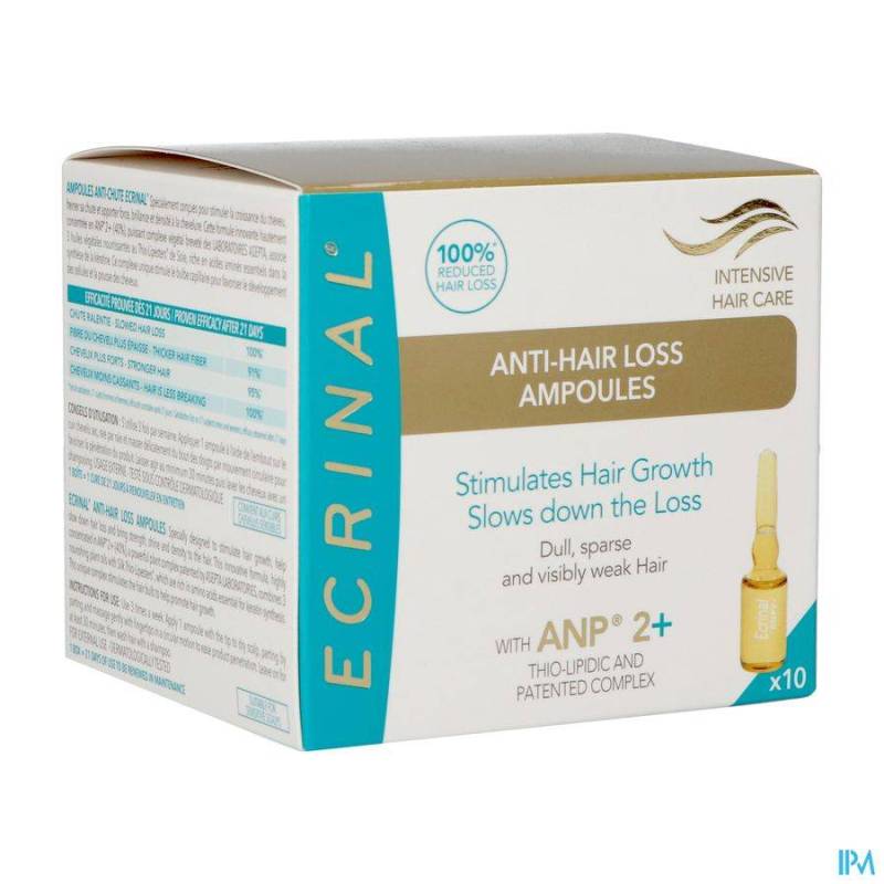 ECRINAL A/CHUTE CHEVEUX AMP 10X5ML