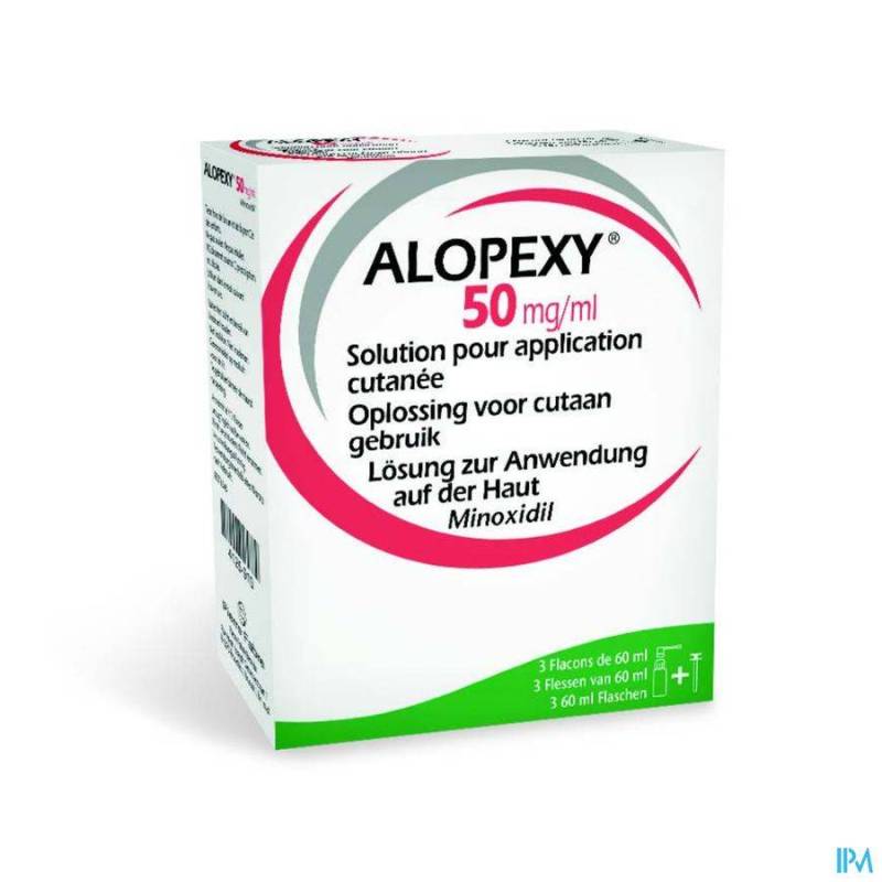 ALOPEXY 50MG/ML SOL APPLICATION CUTANEE FL 3X60ML