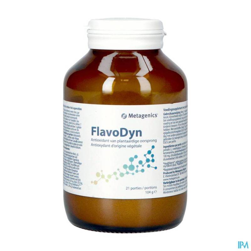 FLAVODYN 21 PORTIES PDR POT 104G METAGENICS