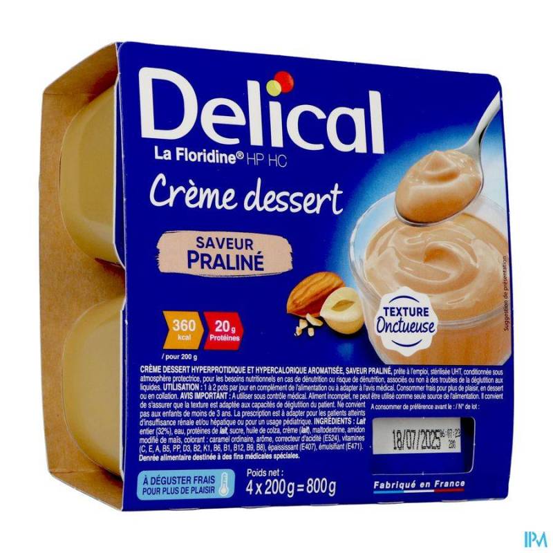 DELICAL CREME DESSERT LA FLORIDINE PRALI