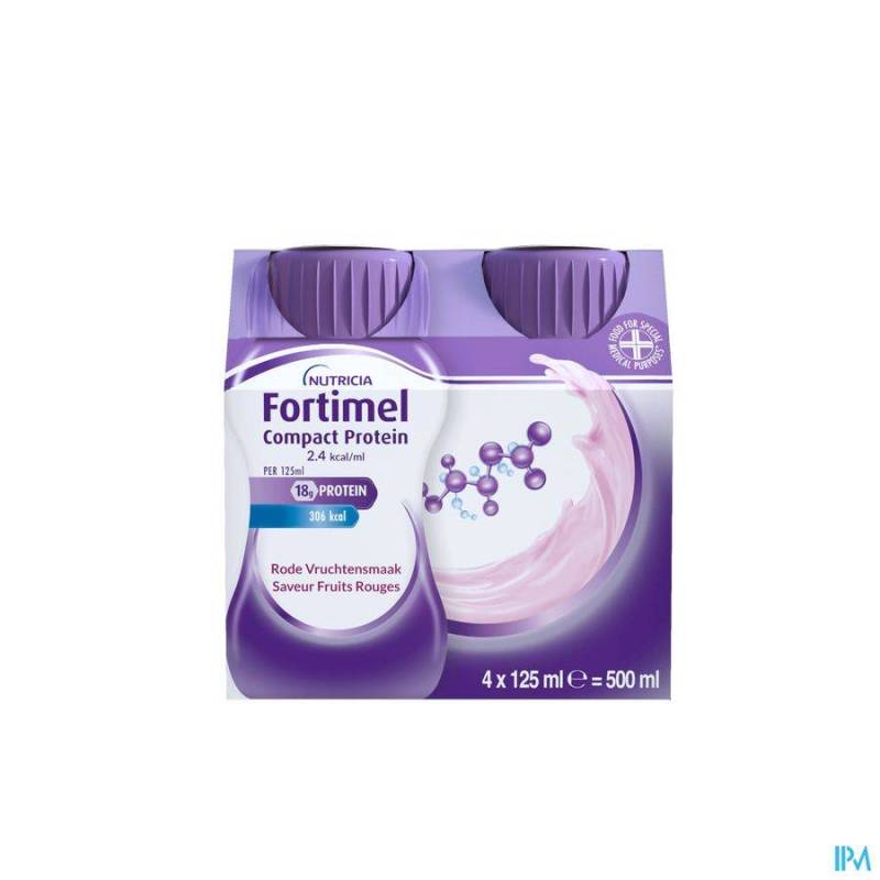 FORTIMEL COMPACT PROTEIN 2.4KCAL BOSVRUCHT 4X125ML