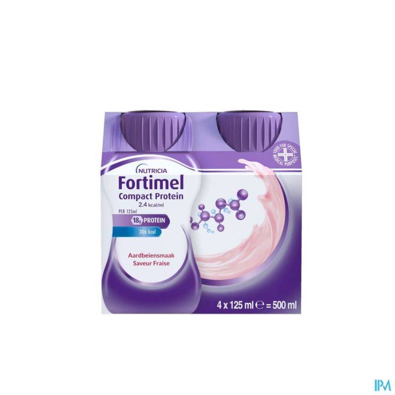 FORTIMEL COMPACT PROTEIN 2.4KCAL FRAISE 4X125ML