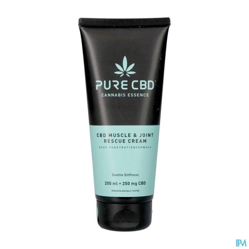 PURE CBD MUSCLE & JOINT RESCUE CREAM TUBE 200ML