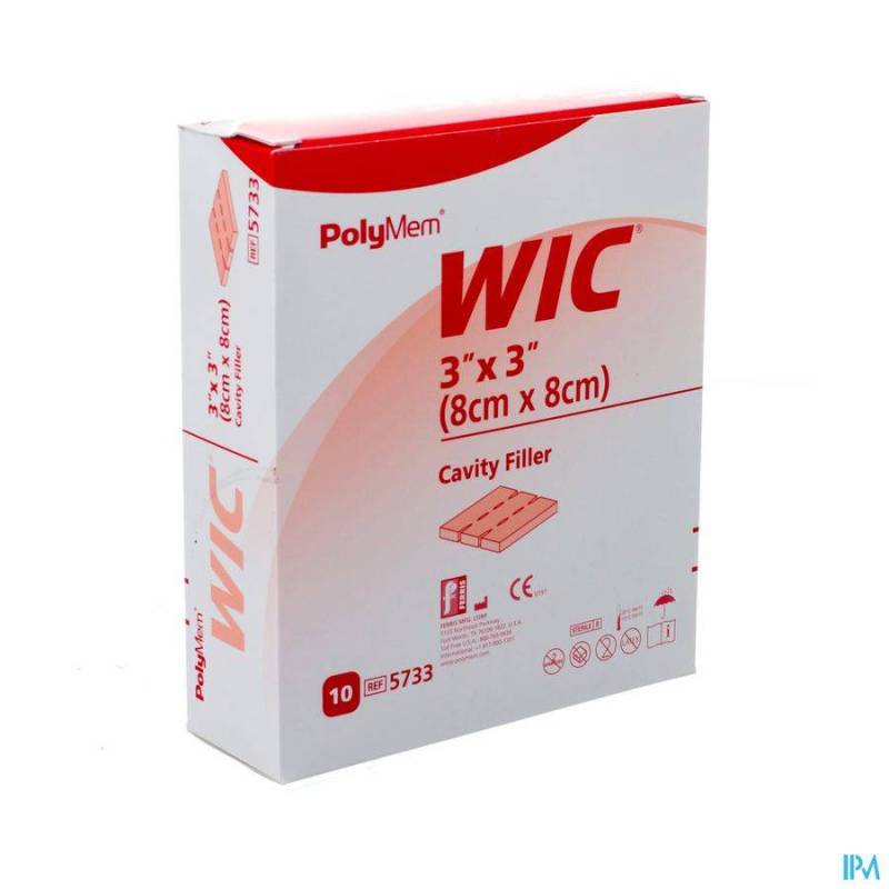 Polymem Wic Cavity Wound Filler 8x8cm 10