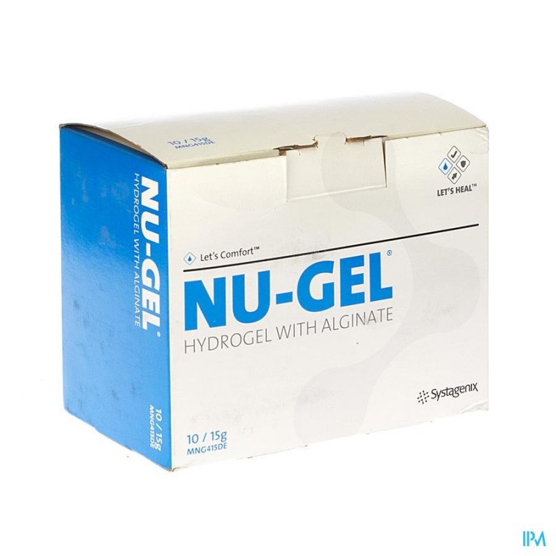 NU-GEL HYDROGEL+ALGIN. 10X15G MNG415DE