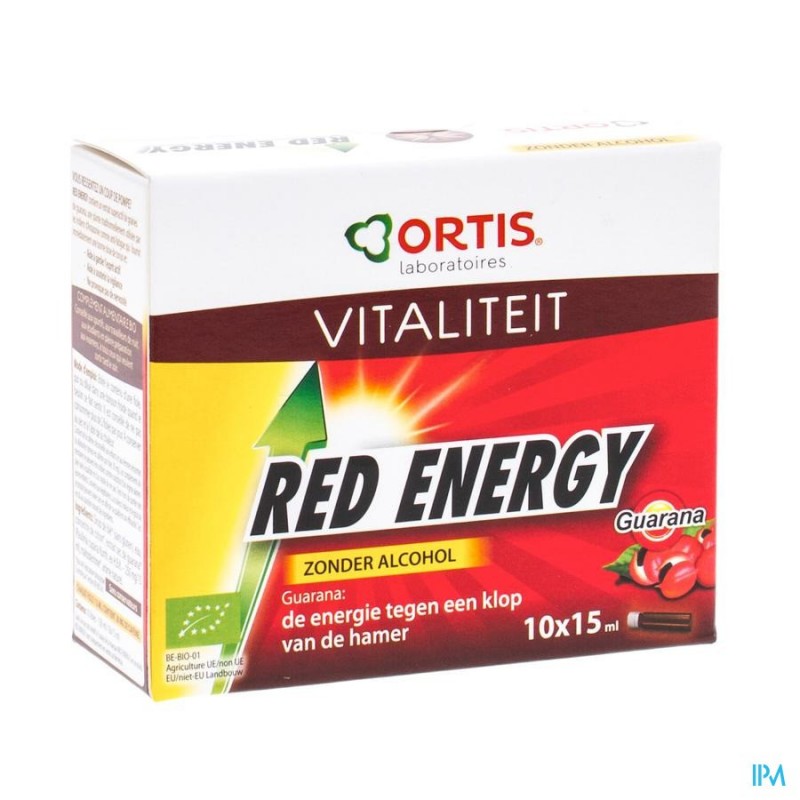 ORTIS RED ENERGY CITRON GINGEMBRE BIO S/ALC10X15ML