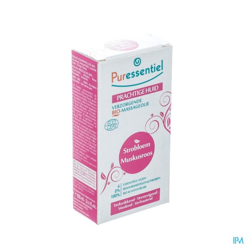 Puressentiel Mass.olie Muskusroos-rozenh.bio 100ml