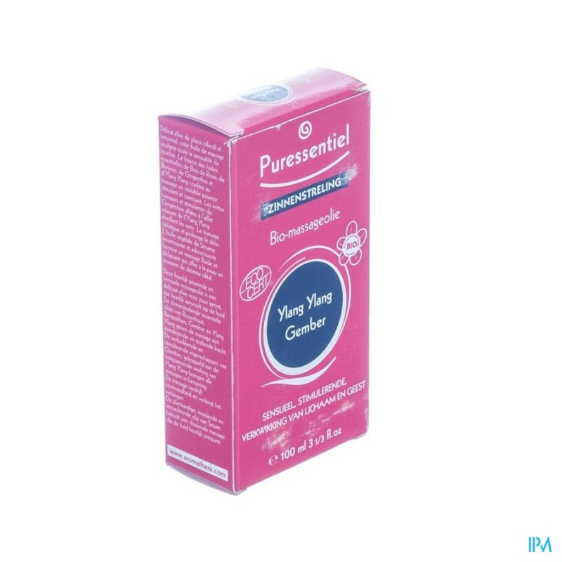 PURESSENTIEL MASSAGE HLE YLANG YL.-GINGEM.BIO100ML
