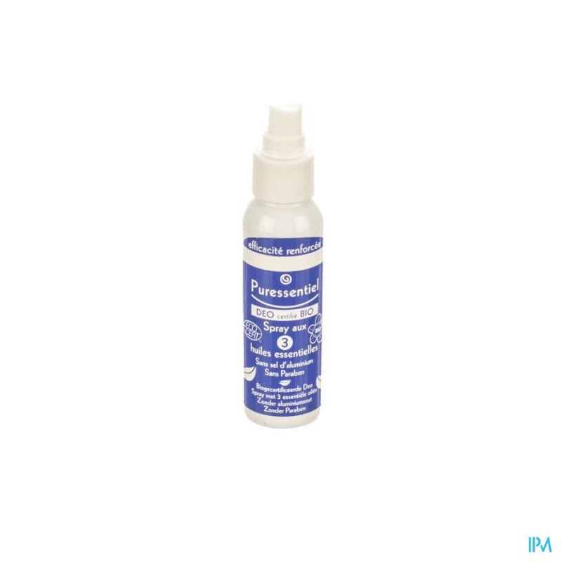 Puressentiel Deo 3 Ess.olien Spray Bio 50ml