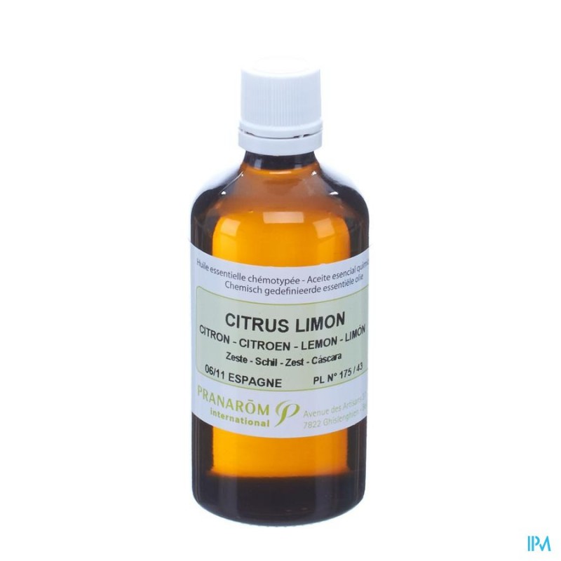 Citroen Zeste Ess Olie 100ml Pranarom